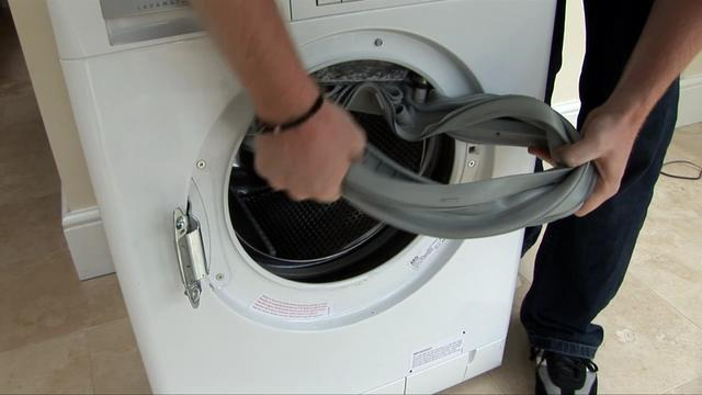 Wasmachine manchet / deurrubber vervangen reparatie
